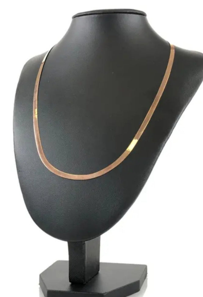 Rose Gold Anti Tarnish Snake Chain